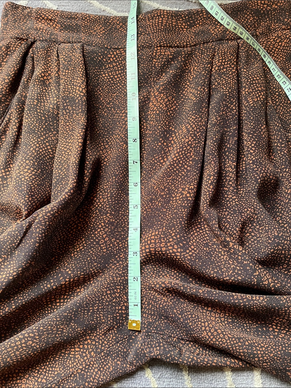 Vintage Carole Little Tropical Floral Wrap Top Pull On Cropped Pants Size Medium - Picture 14 of 15